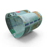 Heart Shape Jordan 20 Dinars Notes PNG & PSD Images