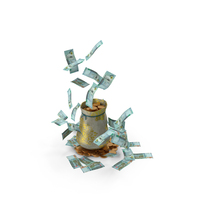 Jordan 20 Dinars Money Gold Coins Bag PNG & PSD Images