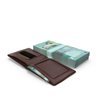 Leather Wallet Open Bill Jordan 20 Dinars Money PNG & PSD Images