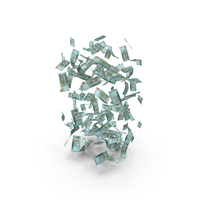 Money Falling Jordan 20 Dinars Notes PNG & PSD Images