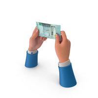 Single Jordan 20 Dinars Money Note Hand Hold PNG & PSD Images