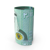 Single Jordan 20 Dinars Money Role Note PNG & PSD Images