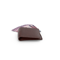 Brown Wallet Jordan 50 Dinars Money Bills PNG & PSD Images