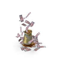 Jordan 50 Dinars Money Gold Coins Bag PNG & PSD Images