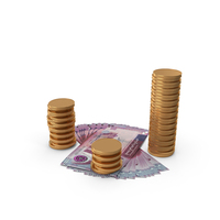 Jordan 50 Dinars Money Notes Currency Gold Coins PNG & PSD Images