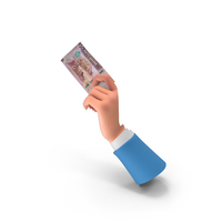 Money Left Hand Holding Jordan 50 Dinars Note PNG & PSD Images