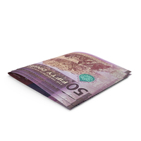 Money Two Jordan 50 Dinars Note Folded PNG & PSD Images