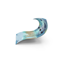 Kuwait 10 Dinars Money Falling Note Folded PNG & PSD Images