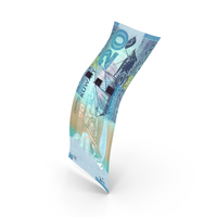 Kuwait 10 Dinars Money Single Note Falling Vertical PNG & PSD Images