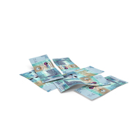 Kuwait 10 Dinars Money Six Notes Ground PNG & PSD Images