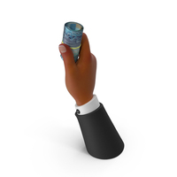 Kuwait 10 Dinars Roll Holding Hand PNG & PSD Images