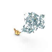 Magic Lamp Kuwait 10 Dinars Money Flow PNG & PSD Images