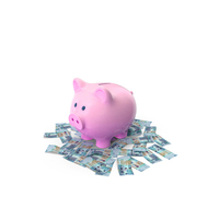 Piggy Bank Save Ground Kuwait 10 Dinars PNG & PSD Images