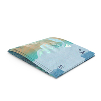 Two Kuwait 10 Dinars Note Folded Money PNG & PSD Images