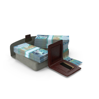 Wallet Bag Open Bill Kuwait 10 Dinars Money PNG & PSD Images