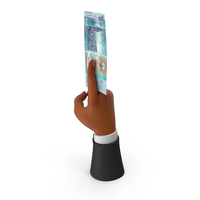 With Two Finger Kuwait 10 Dinars Money Note Hand Hold PNG & PSD Images