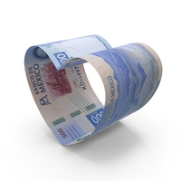Heart Shape Mexico 500 Pesos Notes PNG & PSD Images