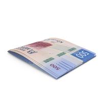 Two Mexico 500 Pesos Note Folded Money PNG & PSD Images
