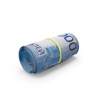 Bill Russia 2000 Rubles Rolled PNG & PSD Images
