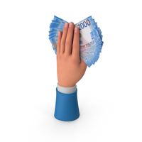 Bill Russia 2000 Rubles Money Notes Cash Hand Hold PNG & PSD Images
