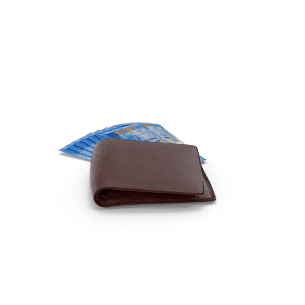 Brown Wallet Russia 2000 Rubles Money Bills PNG & PSD Images