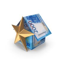 Home Shape With Star Russia 2000 Rubles Money Notes Currency PNG & PSD Images
