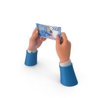 Single Russia 2000 Rubles Money Note Hand Hold PNG & PSD Images