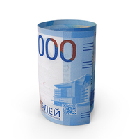 Single Russia 2000 Rubles Money Role Note PNG & PSD Images