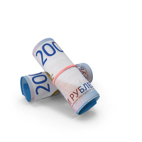 Two Russia 2000 Rubles Money Notes Currency Bills PNG & PSD Images