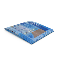 Two Russia 2000 Rubles Note Folded Money PNG & PSD Images