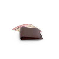 Brown Wallet Saudi 100 Riyals Money Bills Ground PNG & PSD Images
