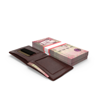 Leather Wallet Open Bill Saudi 100 Riyals Money PNG & PSD Images