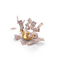 Magic Lamp Saudi 100 Riyals Money Falling PNG & PSD Images