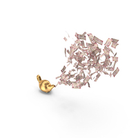 Magic Lamp Saudi 100 Riyals Money Flow PNG & PSD Images