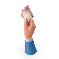 Hand Holding Raise Saudi 100 Riyals Bill PNG & PSD Images