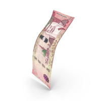 Saudi 100 Riyals Money Single Note Falling Vertical PNG & PSD Images