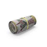 Bill Saudi 200 Riyals Rolled PNG & PSD Images