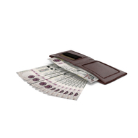 Brown Wallet Bill Saudi 200 Riyals Money Coins PNG & PSD Images