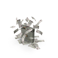 Brief case Saudi 200 Riyals Money Falling Currency PNG & PSD Images