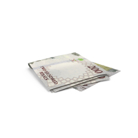Double Saudi 200 Riyals Fold On Ground PNG & PSD Images