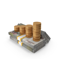 Saudi 200 Riyals Money Notes With Graph Coins Lots PNG & PSD Images