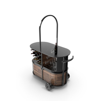 Elegant Serving Cart PNG & PSD Images