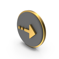 Abstract Triangular Arrow Circular Coin PNG & PSD Images