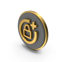 Add Lock Circular Coin PNG & PSD Images