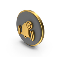 Alarm Check Circular Coin PNG & PSD Images