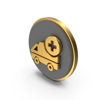 Ambulance Circular Coin PNG & PSD Images