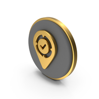 Approved Location Circular Coin PNG & PSD Images