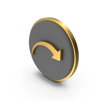 Arrow Curved Circular Coin PNG & PSD Images