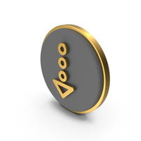 Arrow Down Circular Coin PNG & PSD Images