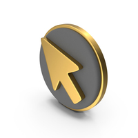 Cursor Arrow Circular Coin PNG & PSD Images